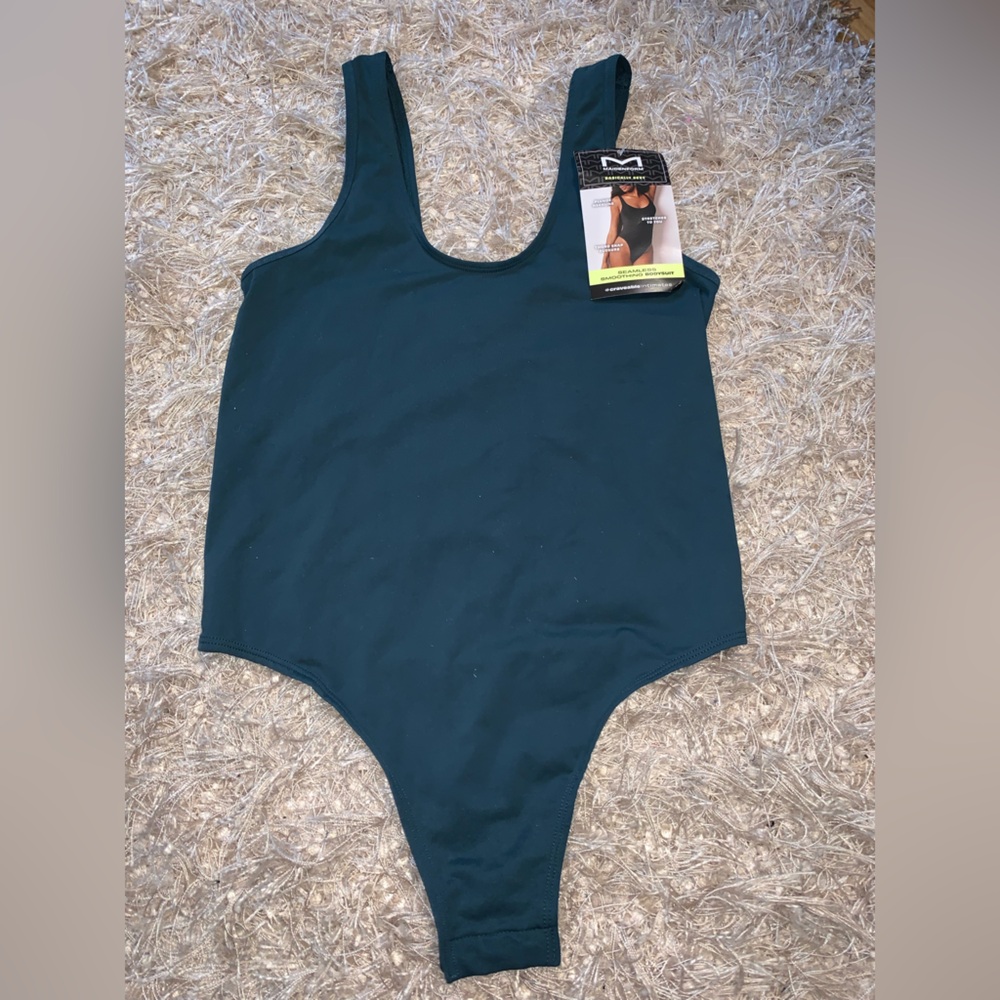 Maidenform Deep Teal Thong Bodysuit size Medium NWT